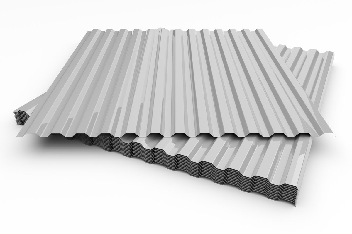 White PVC plastic roofing